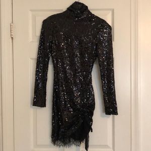 Sequin black dress